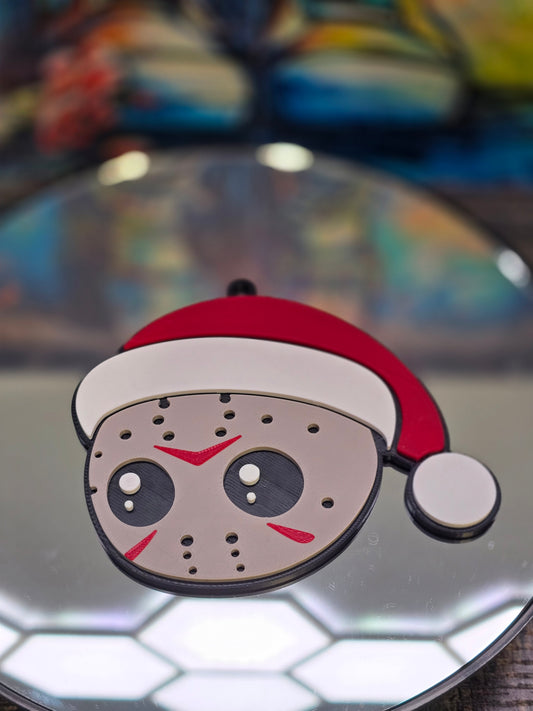 Christmas Ornament - Friday the 13th (Jason) with a Holiday Twist