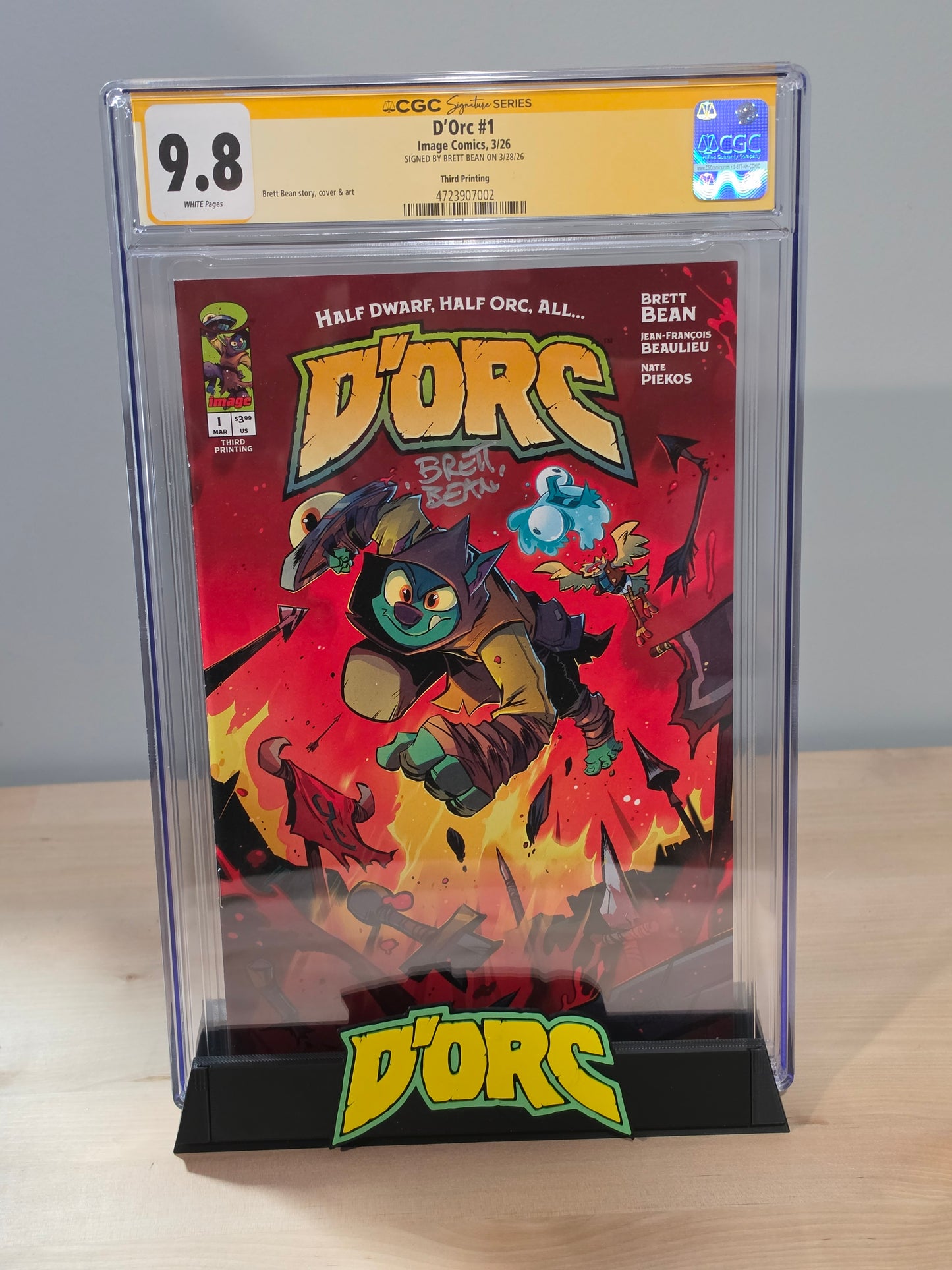 D'Orc- Comic Book Display Stand for Graded CGC, CBCS, Non-Graded