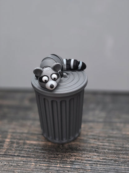 Pocket Friend - Raccoon with Trashcan (Trash Panda)