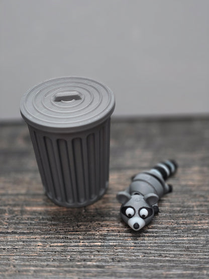Pocket Friend - Raccoon with Trashcan (Trash Panda)