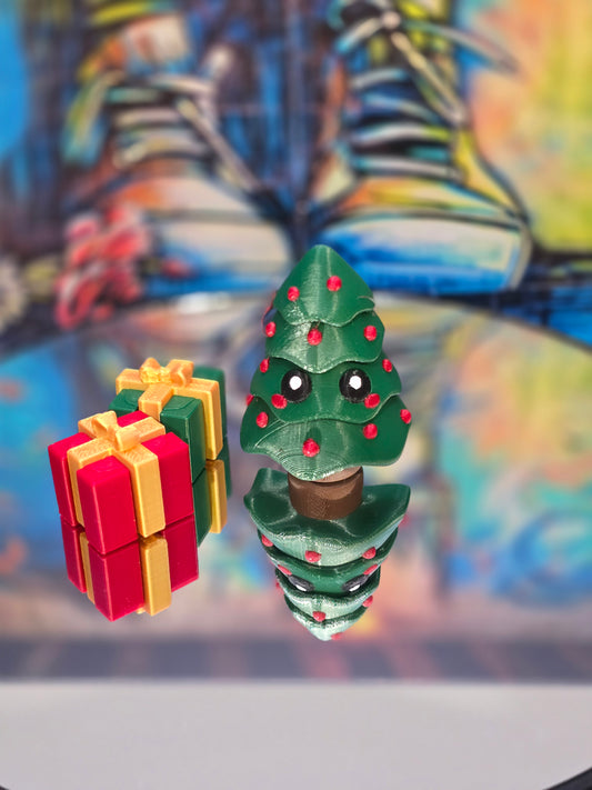 Christmas Tree Flexi - with 2 assorted presents
