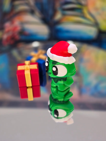 Grinch Flexy with Santa Hat and 2 assorted presents