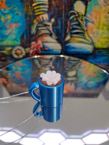 Christmas Ornaments -  Cocoa Cup with Marshmallows