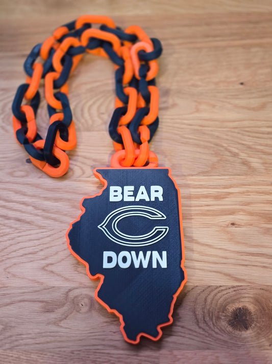 Chicago Football Hype Chain - Bear Down