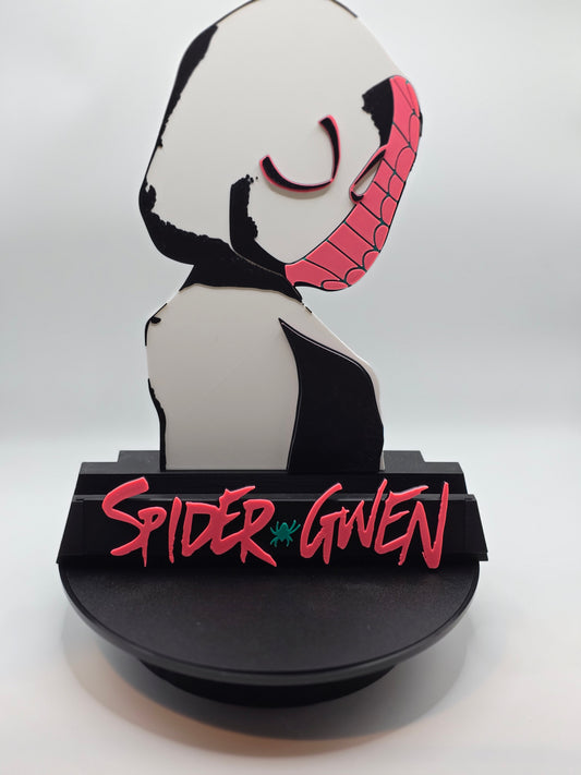 Spider-Gwen- Comic Book Display Stand for Graded CGC, CBCS, Non-Graded