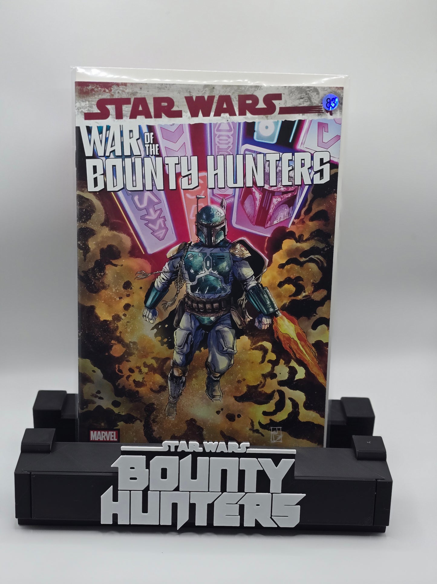 Star Wars - Bounty Hunters- Comic Book Display Stand for Graded CGC, CBCS, Non-Graded