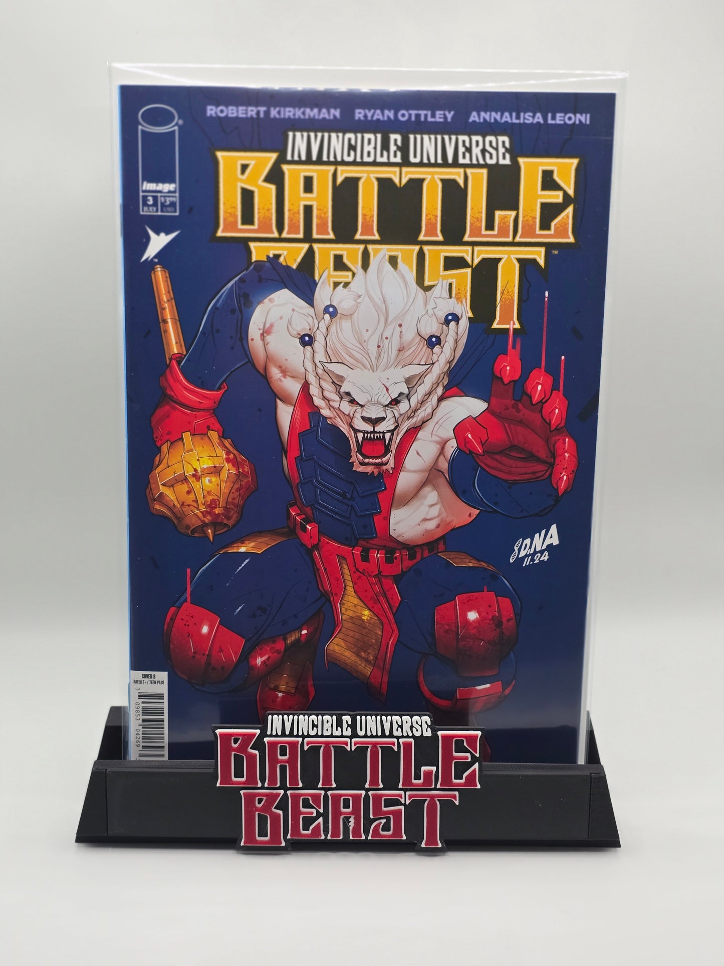 Invincible - Battle Beast- Comic Book Display Stand for Graded CGC, CBCS, Non-Graded