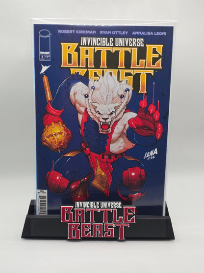 Invincible - Battle Beast- Comic Book Display Stand for Graded CGC, CBCS, Non-Graded