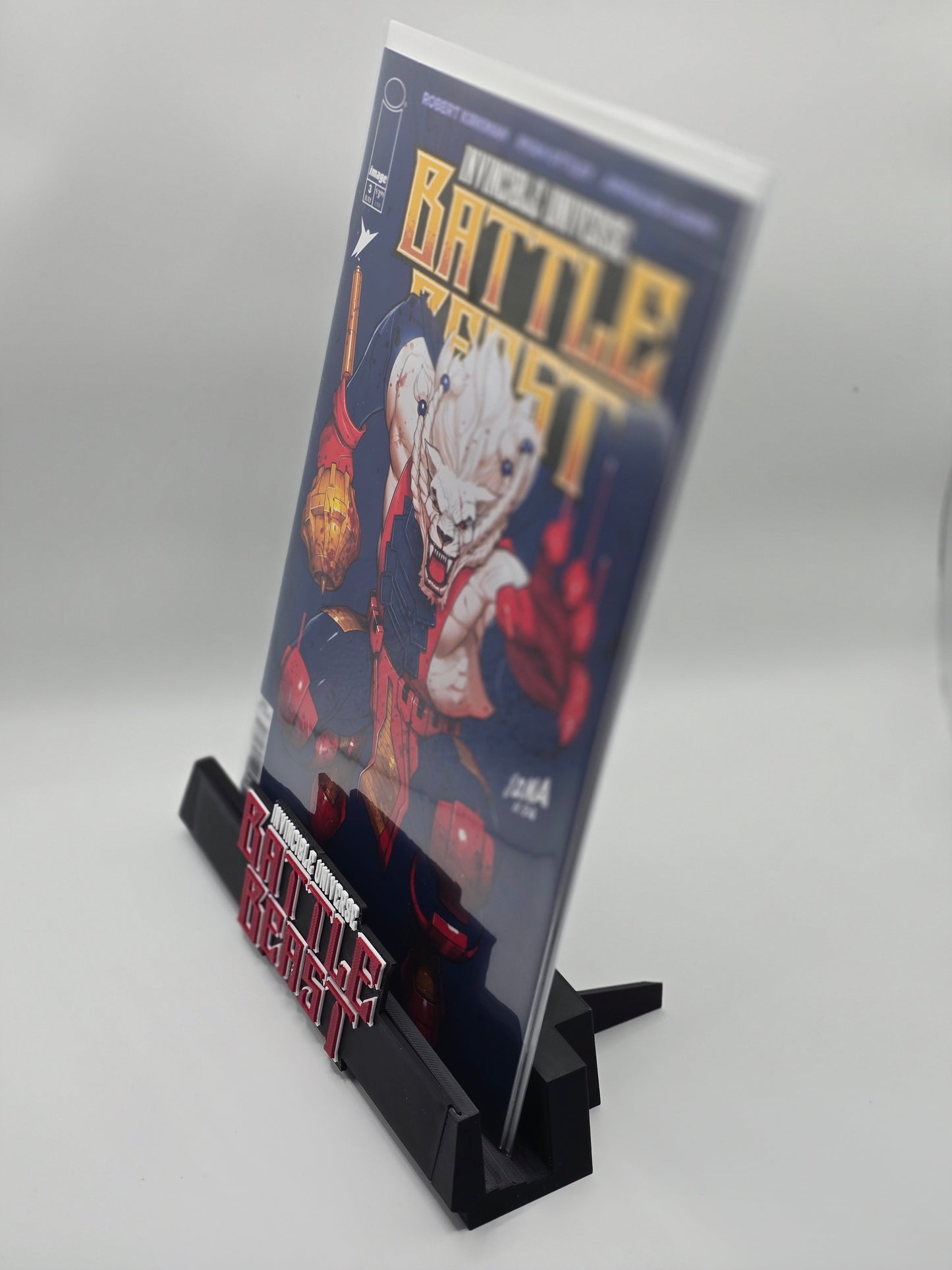 Invincible - Battle Beast- Comic Book Display Stand for Graded CGC, CBCS, Non-Graded