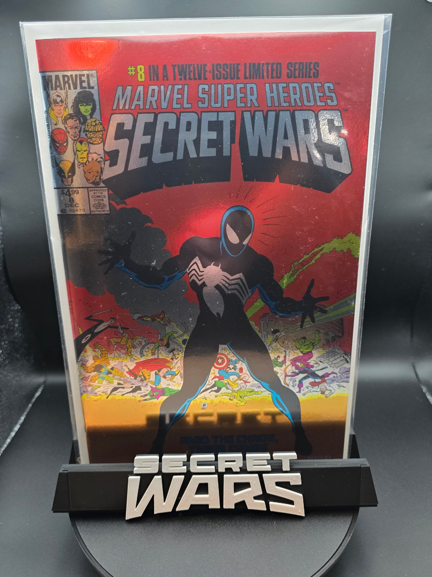 Secret Wars- Comic Book Display Stand for Graded CGC, CBCS, Non-Graded