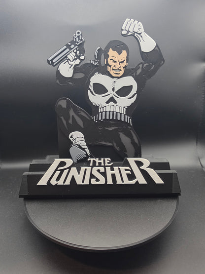 The Punisher- Comic Book Display Stand for Graded CGC, CBCS, Non-Graded