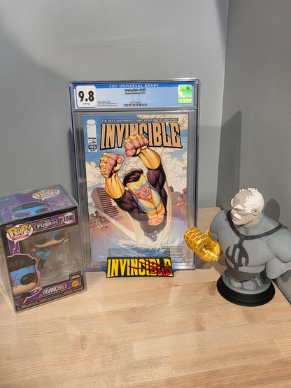 Invincible - Magnetic Logo Kickstand- Comic Book Display Stand for Graded CGC, CBCS, Non-Graded