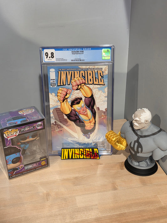 Invincible - Magnetic Logo Kickstand- Comic Book Display Stand for Graded CGC, CBCS, Non-Graded