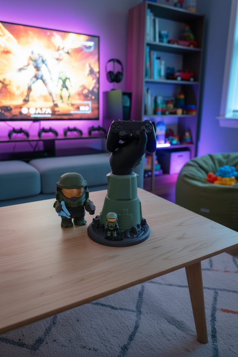 Halo- Master Chief SPARTAN-Ps4/Ps5/ Xbox/Headset Remote Controller Holder Stand