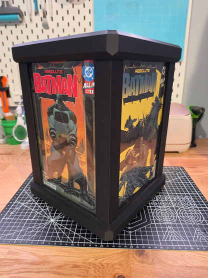 Comic Book Display Spinner/Storage Container for Non-Graded Comic Books