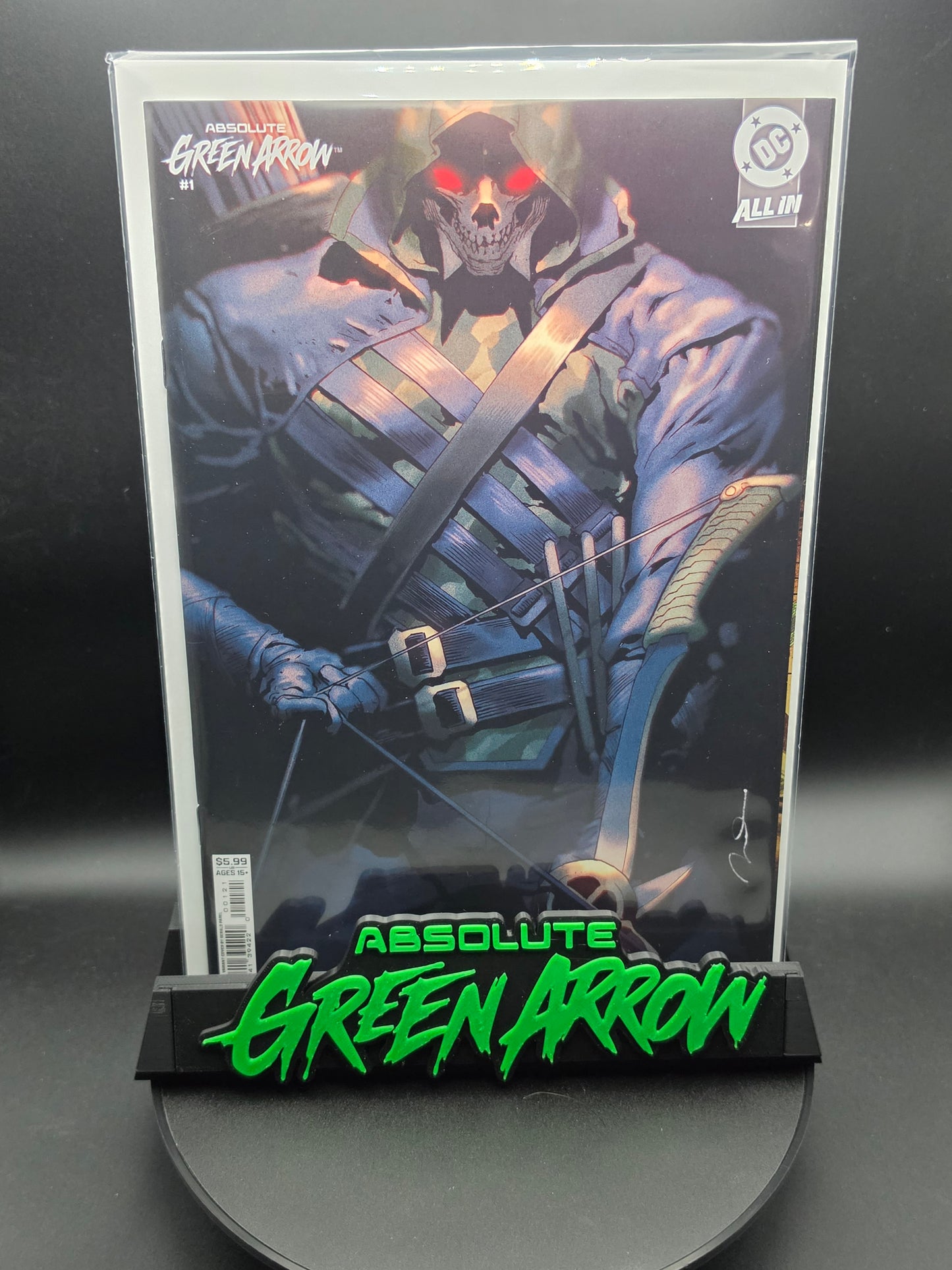 Absolute Green Arrow - Comic Book Kickstand for Graded CGC, CBCS, Non-Graded