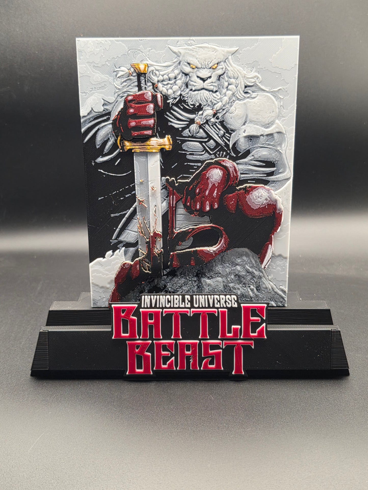 Invincible - Battle Beast- Comic Book Display Stand for Graded CGC, CBCS, Non-Graded