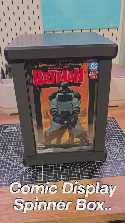 Comic Book Display Spinner/Storage Container for Non-Graded Comic Books